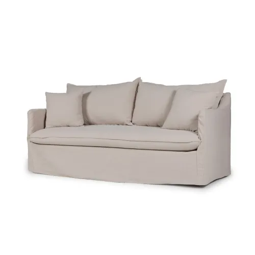 Sofá Snow con Funda - Tela Rústica - 2,5 cuerpos - TD5263-1636 (Capuccino) en Beige - Sillones y sofás, Uruguay | NYR