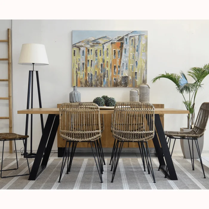 MESA COMEDOR YORK INCLINADA en Madera natural - Mesas de comedor, Uruguay | Forum Design, vista 5