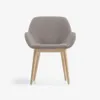 Silla Konna de borreguito - gris claro y patas de chapa de fresno acabado natural en Gris - Sillas, Uruguay | Kavehome, vista 6 de 10