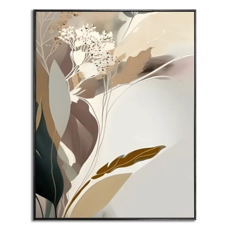 CUADRO CANVAS 40x50cm MARCO FLOR ABSTRACTA - Decoración de pared, Uruguay | Decohogar
