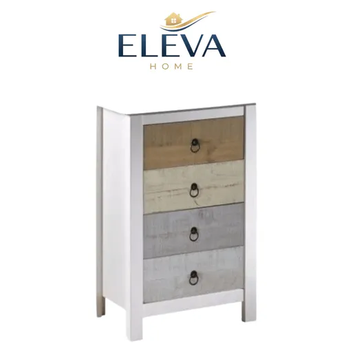 Mesa de luz CHiffonier 4 cajones Linea Flora - Mesas de luz, Uruguay | Nario Hogar