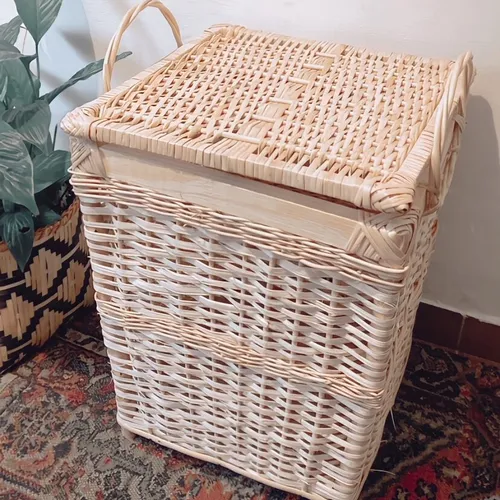 Canasto leñero con tapa - Decoración, Uruguay | Decoramuss
