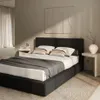 Cama 2 plazas Marshmallow en Negro - Dormitorio, Uruguay | La Cueva Muebles, vista 1 de 7