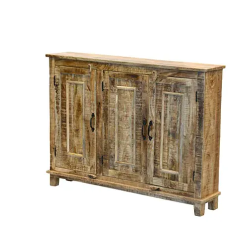 A173G Aparador 130x25x97 en Madera natural - Aparadores y recibidores, Uruguay | Victoriana