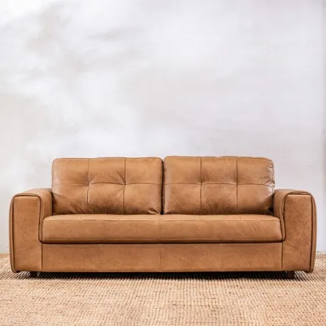 Sillon Cuero Raffaello 3c Amendoa - Sillones y sofás, Uruguay | Aihaus