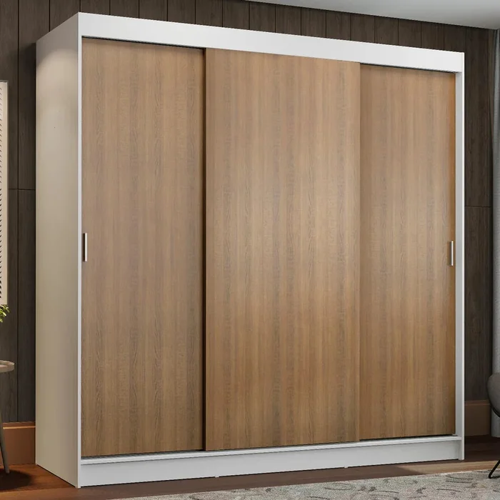 Ropero Placard Matrimonial Reno 180CM Pareja 3 Puertas Corredizas en Multicolor - Roperos y placares, Uruguay | Balton, vista 9