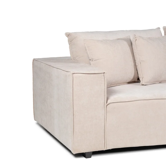 Sofá Modular Maia (4 módulos) - Tela Microfibra - 12072 (Beige) en Beige - Sillones y sofás, Uruguay | Nyr, vista 5