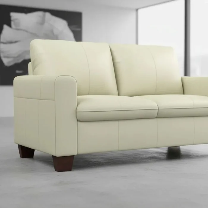 SOFA 100% CUERO - MODELO BLANC - 2 CUERPOS - PERLA MATE en Blanco - Sillones y sofás, Uruguay | Champagne Home, vista 2