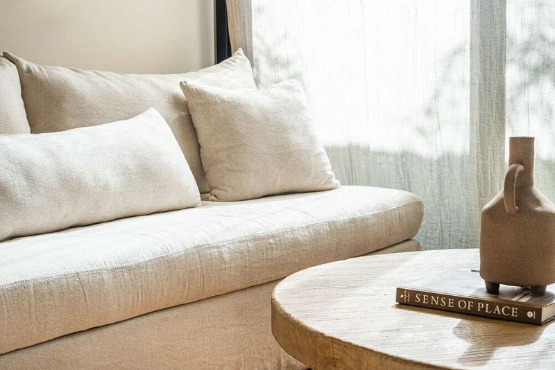 SILLON MANUELA ESQUINERO - LINO en Blanco - Sillones y sofás, Uruguay | La Iberica, vista 11