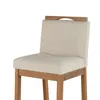 Taburete Dani - Tela Rústica - 201-G2 (Beige) en Beige - Butacas, banquetas y puffs, Uruguay | NYR, vista 3 de 6