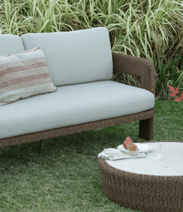 SOFA MAE EXTERIOR BEIGE MADERA NATURAL - Muebles para el exterior, Uruguay | Masinfinito Casa, vista 2