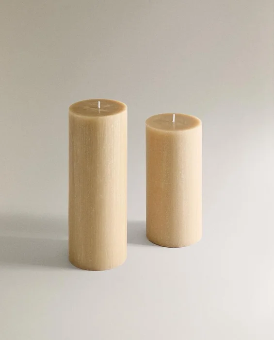 VELA DECORATIVA LARGA CILÍNDRICA - Velas y Portavelas, Uruguay | Zara Home, vista 3