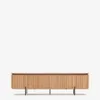 Mueble TV Licia 4 puertas de madera maciza de mango y metal pintado negro 200 x 55 cm en Madera natural - Muebles para TV, Uruguay | Kavehome, vista 7 de 10