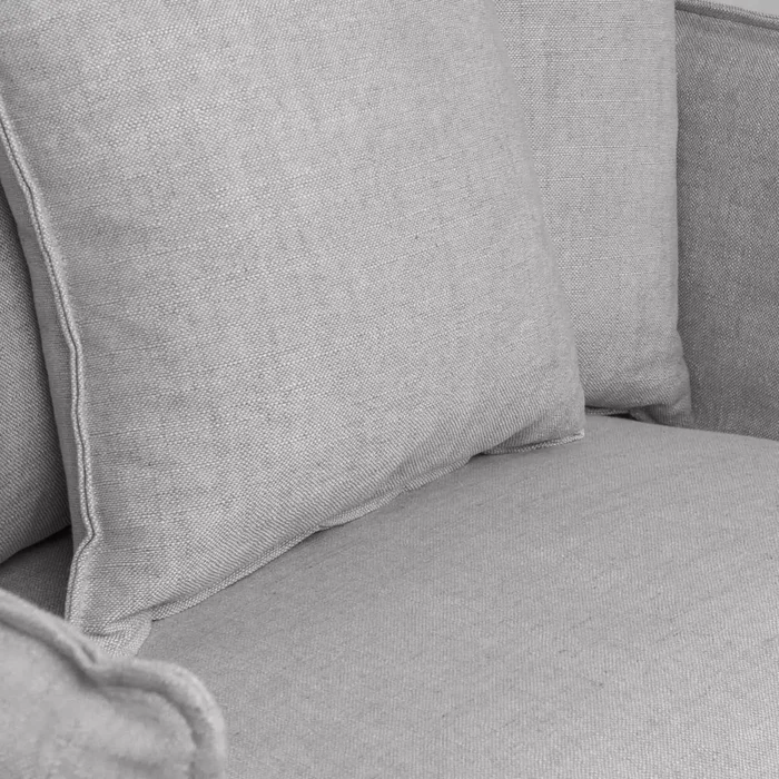 Loveseat Funda Desmontable 1 Cuerpo Tela-premium Gris Bahama en Gris - Sillones y sofás, Uruguay | Divino, vista 4