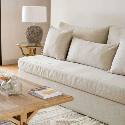 SILLON MANUELA - LINO BELGA ANTIMANCHAS en Beige - Sillones y sofás, Uruguay | La Iberica