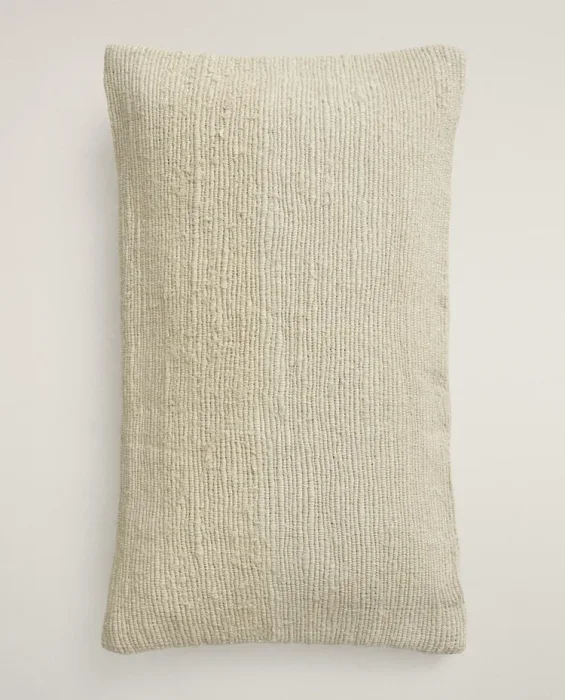 FUNDA COJÍN TRENZADO en Beige - Textiles, Uruguay | Zara Home, vista 2