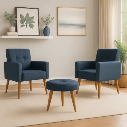 CONJUNTO TEXAS en Azul - Sillones y sofás, Uruguay | Palermo Casa Deco