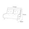 Sofa Cama Plaza Y Media Plegable Tela Patas De Madera - Sillones y sofás, Uruguay | Lais Muebles, vista 2 de 5