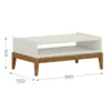 Mesa De Centro Milán Blanca Y Natural - Mesas de living, Uruguay | Aihaus, vista 2 de 2