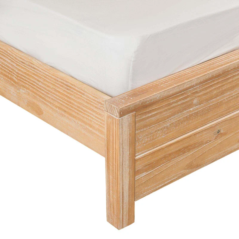 Cama Queen Madera Natural-beige Montauk en Madera natural - Dormitorio, Uruguay | Divino, vista 5
