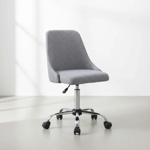 Asiento De Oficina Tela Gris D713f en GRISCLAR - Escritorios y sillas de escritorio, Uruguay | Divino