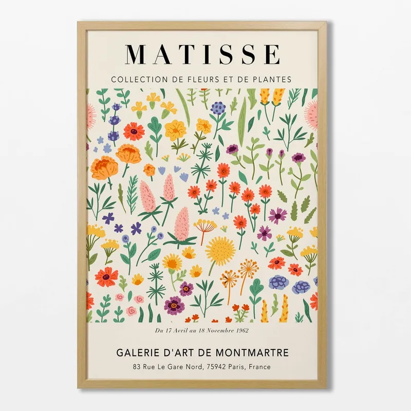 Matisse - Floral N.01 en Multicolor - Láminas, Uruguay | La Cuadrería