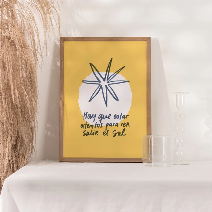 Si sos Millennial lo entendés - Cuadro Sol en Amarillo - Láminas, Uruguay | Kiosko de Mar, vista 3