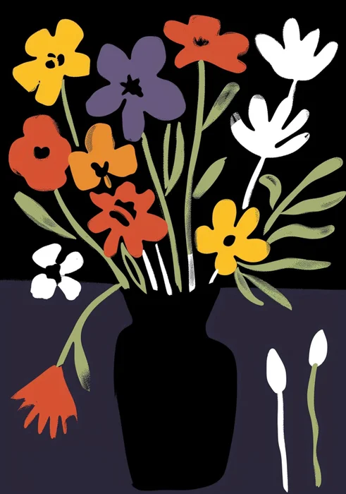 Dark Bloom en Multicolor - Láminas, Uruguay | Mara Estudio