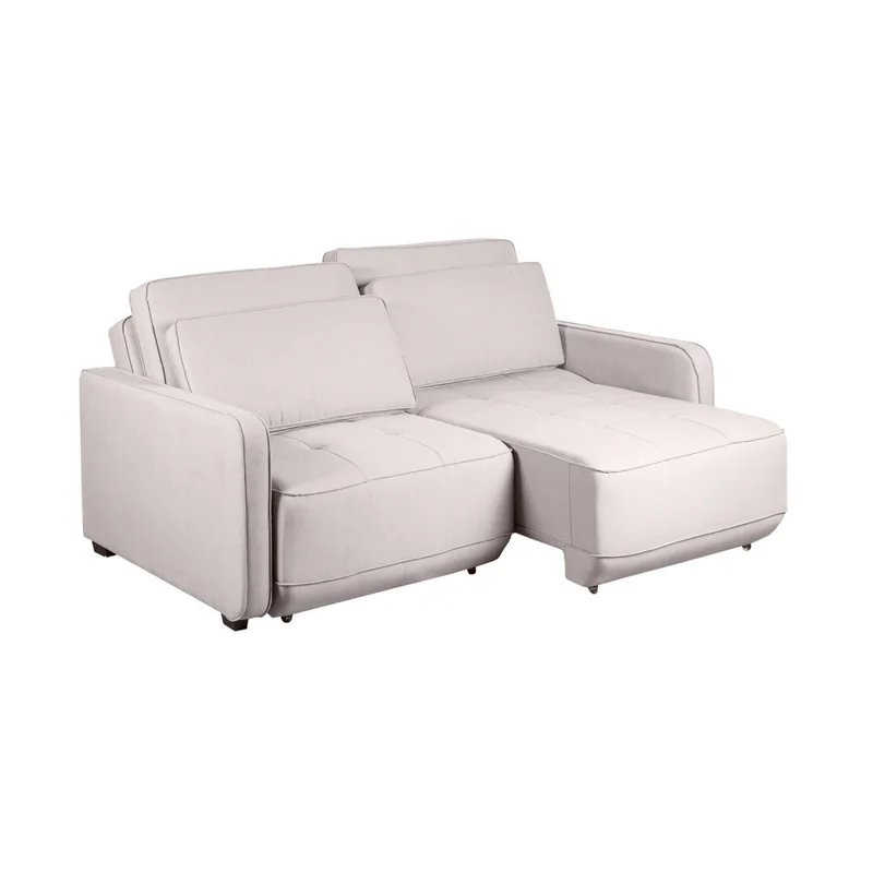 Sofa Cama Tela Gris Tivoli en Gris - Sillones y sofás, Uruguay | Divino, vista 3