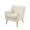 BUTACA Tela y Madera Natural Living - Noruega en Madera natural - Sillones y sofás, Uruguay | Ecowood, vista 2 de 4