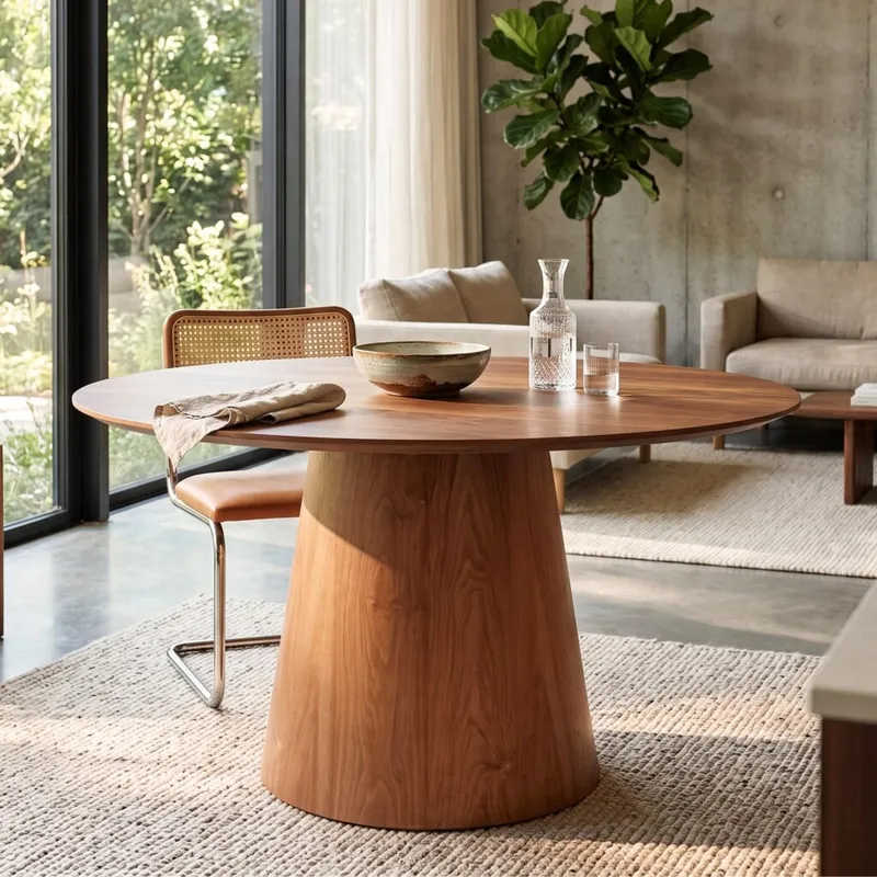 Mesa de comedor Zara 1.35 - Línea Manhattan - Marrón en Marrón - Mesas de comedor, Uruguay | Rústico Hogar