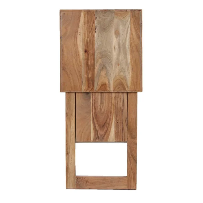 Mesa Auxiliar Madera Marron Plegable Castaño en Marrón - Mesas de living, Uruguay | Divino, vista 5
