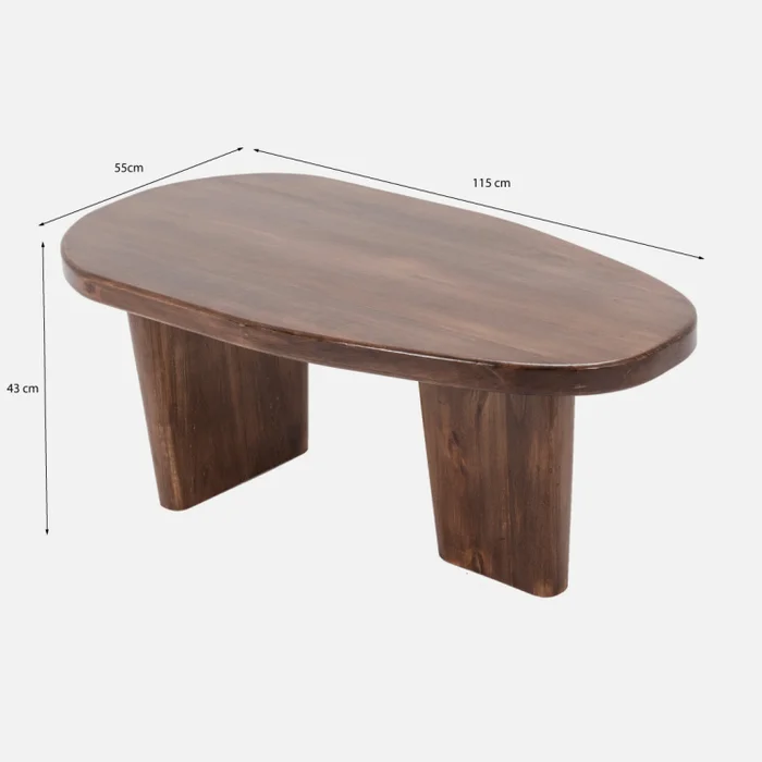 Mesa de centro Milo - Nogal en Marrón - Mesas de living, Uruguay | Walnut, vista 5