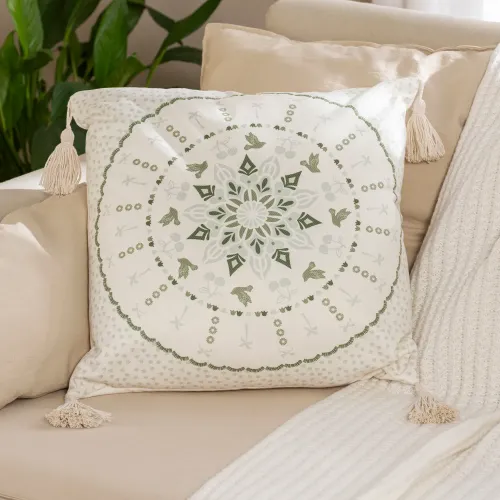 Funda de Almohadón Mandala - Textiles, Uruguay | Arredo