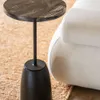 MESA PETRIFICADA BLACK - BASE CEMENTO - 32 CMS en Negro - Mesas de living, Uruguay | La Iberica, vista 1 de 6