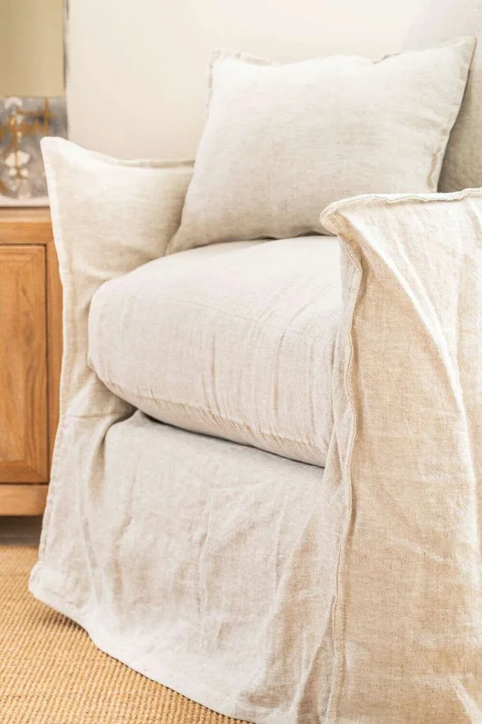 SILLON ALMA LINO CRUDO - 1 CUERPO en Blanco - Sillones y sofás, Uruguay | La Iberica, vista 6