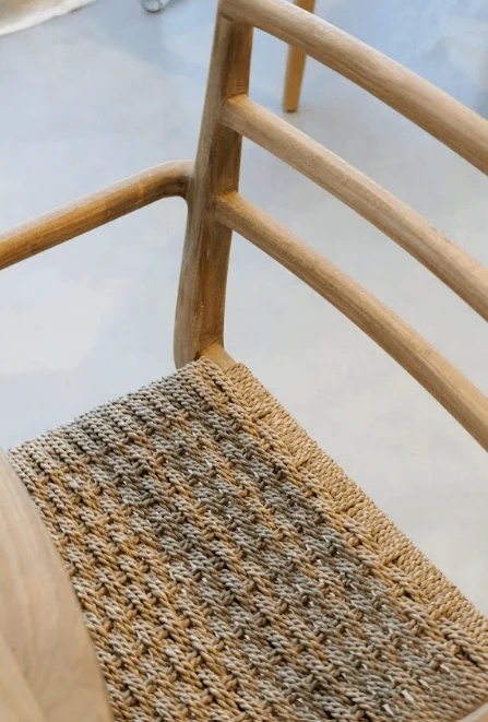 SILLA KUBO C/BRAZOS TEKA GREY  en Madera natural - Sillas, Uruguay | Masinfinito Casa, vista 3