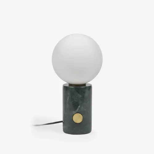 Lámpara de mesa Lonela de mármol con acabado verde en Verde - Lámparas de mesa, Uruguay | Kavehome