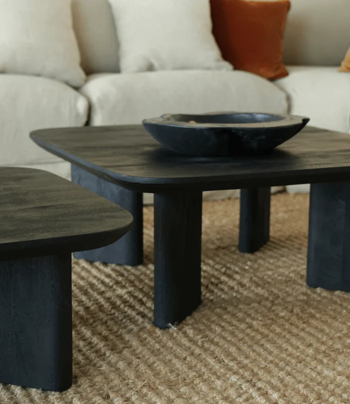 MESA LIVING JULIETA CUADRADA MADERA NEGRA en Negro - Mesas de living, Uruguay | Más Infinito Casa, vista 2