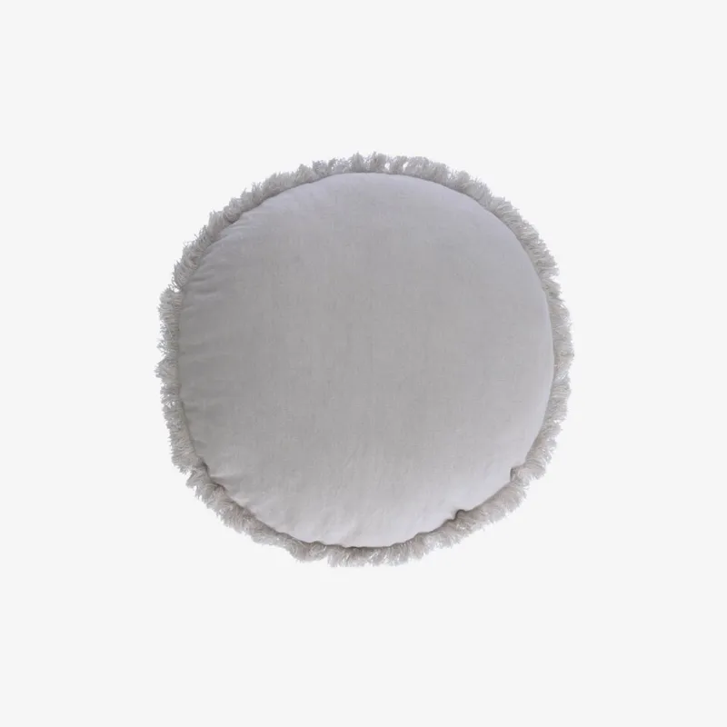 Almohadón Clarice Ø 45 cm - gris en Gris - Textiles, Uruguay | Kavehome