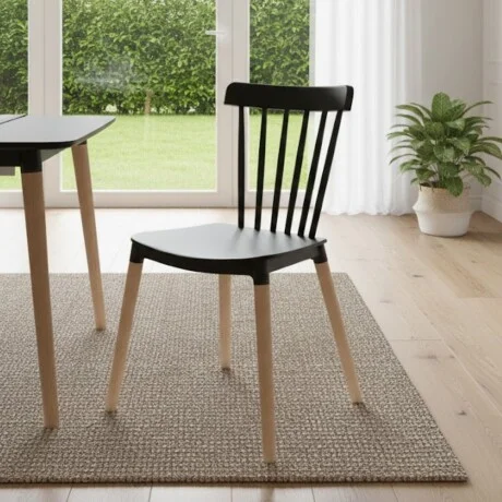 Silla Windsor - Negro en Negro - Sillas, Uruguay | La Cueva Muebles, vista 6