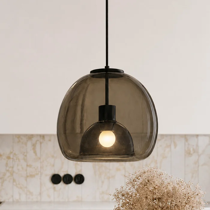 LUMINARIA ODILE GREY en Gris - Lámparas colgantes, Uruguay | Berlina Store