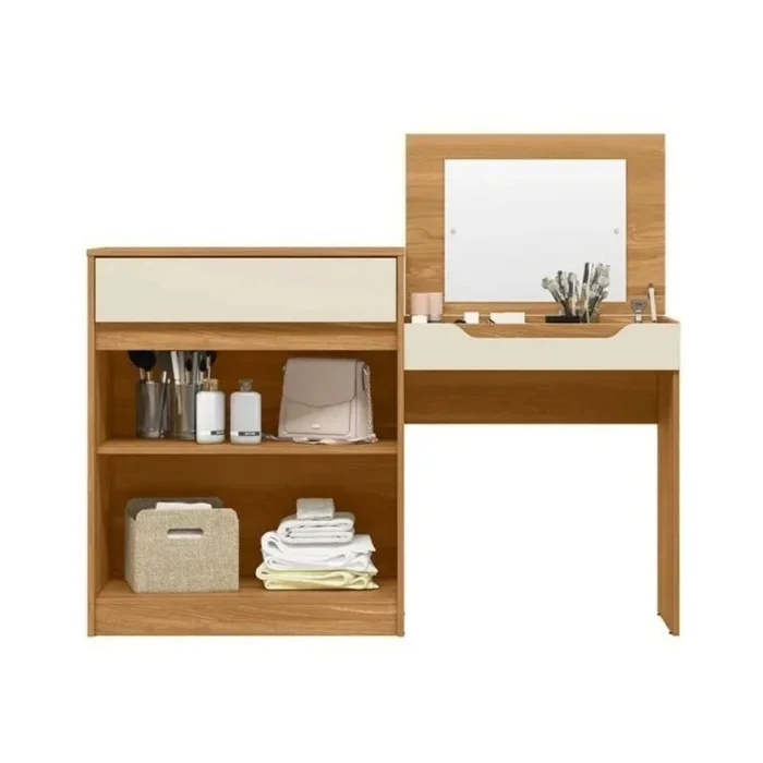 Escritorio Tocador 1 puerta 1 cajón - Trend - FIT - Marron en Marrón - Escritorios, Uruguay | Ecowood, vista 2