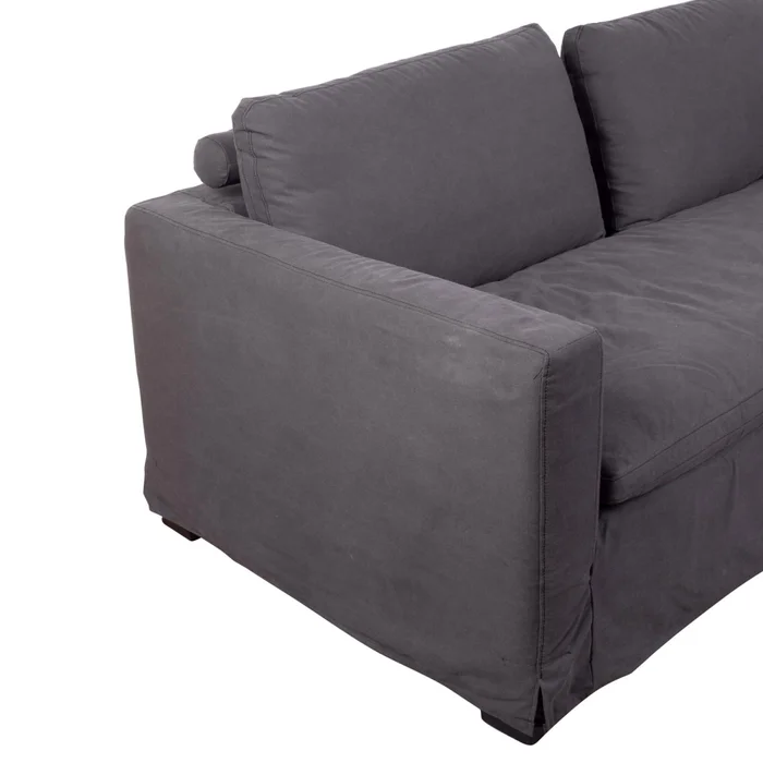Sofá 3 Cuerpos Tela Gris Nunu Gris Osc en Gris - Sillones y sofás, Uruguay | Divino, vista 4