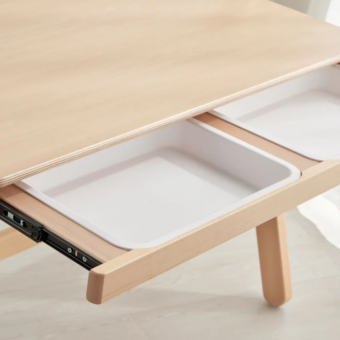 ESCRITORIO ELITE BEIGE en Madera natural - Escritorios y sillas de escritorio, Uruguay | Viasono, vista 3