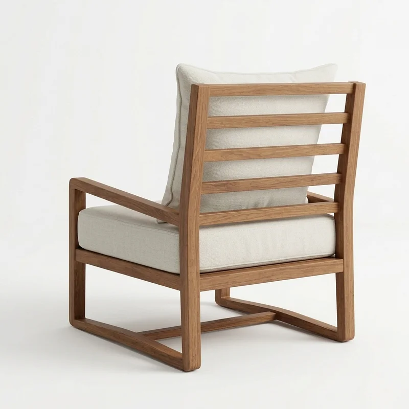 Butaca África en Madera natural - Butacas, banquetas y puffs, Uruguay | Diseno Montevideo, vista 4