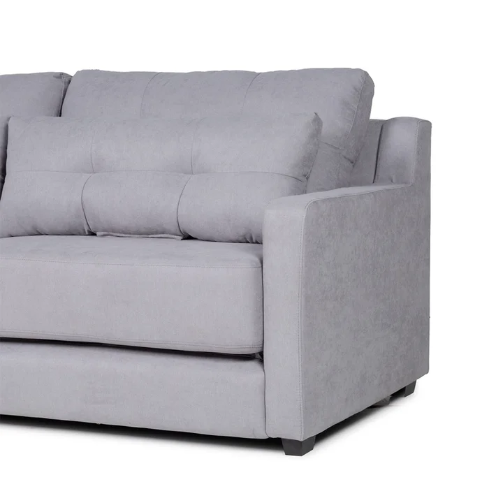 Sofá Cama Nizza - Tela Microfibra - 12074 (Ceniza) en Gris - Sillones y sofás, Uruguay | NYR, vista 3