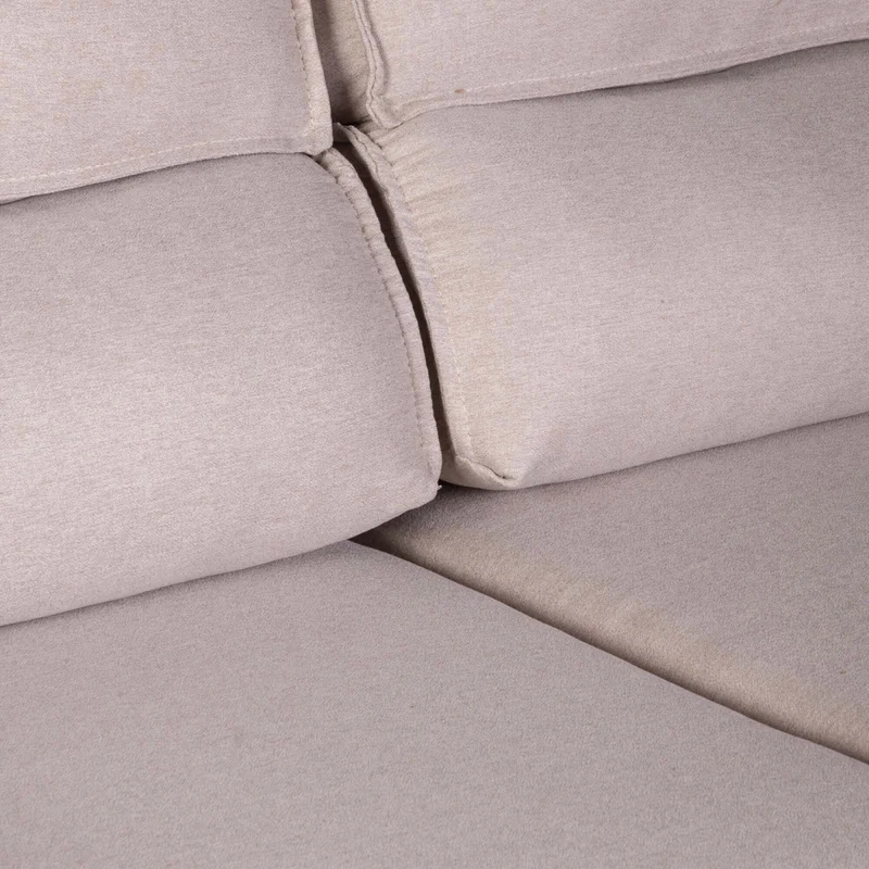 Sofa Retractil 2 Cuerpos Tela Natural-beige Ambar Beige en Beige - Sillones y sofás, Uruguay | Divino, vista 7