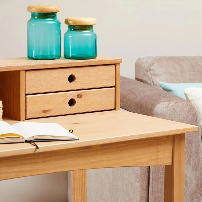 Escritorio 110cm Milan - Madera Maciza en Madera natural - Escritorios, Uruguay | Balton, vista 8