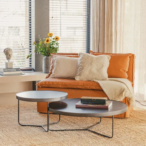 Sillon Mora 2 cuerpos potro en Naranja - Sillones y sofás, Uruguay | De Arcos